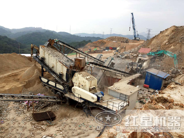 移動式建筑垃圾處理設備作業客戶現場